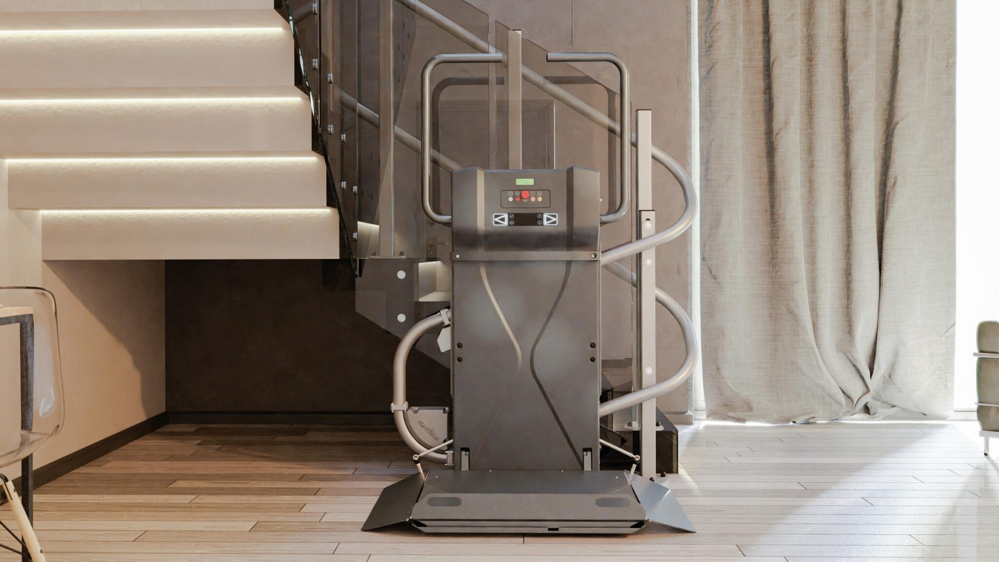 Plataforma elevatória interior